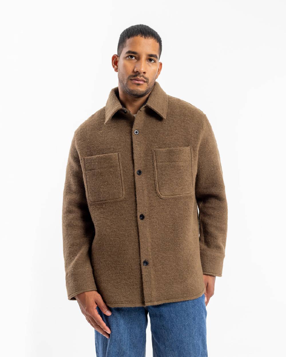 Rotholz Overshirt Bio Wollmischung - Braun Speichern exportieren
