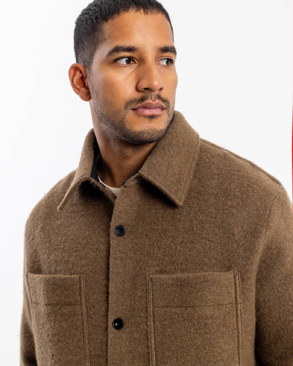 Rotholz Overshirt Bio Wollmischung - Braun Speichern exportieren