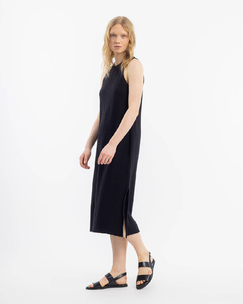 Rotholz Strick Kleid Bio Baumwolle - Schwarz Hotsell