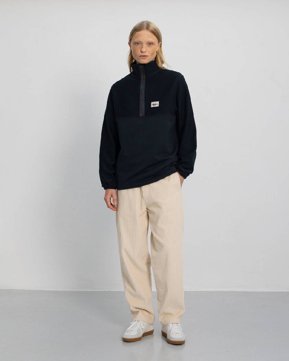 Rotholz Divided Sweatshirt Bio Baumwolle - Schwarz Limitierter Zeitrabatt