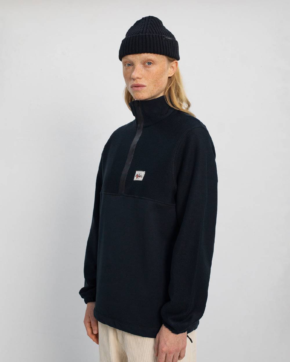 Rotholz Divided Sweatshirt Bio Baumwolle - Schwarz Limitierter Zeitrabatt