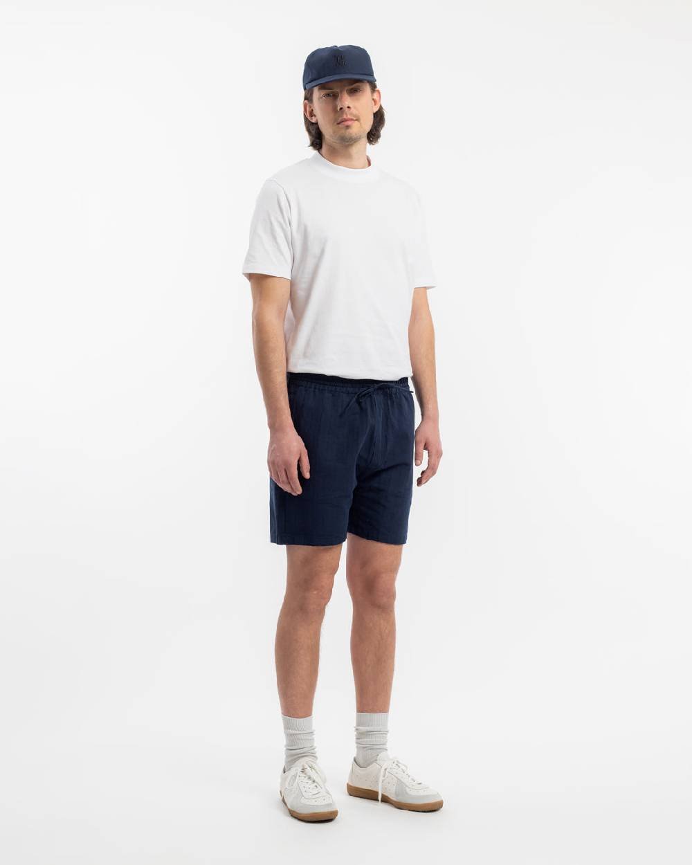 Rotholz Kurze Hose Leinen Mix - Dunkelblau Preisnachlass