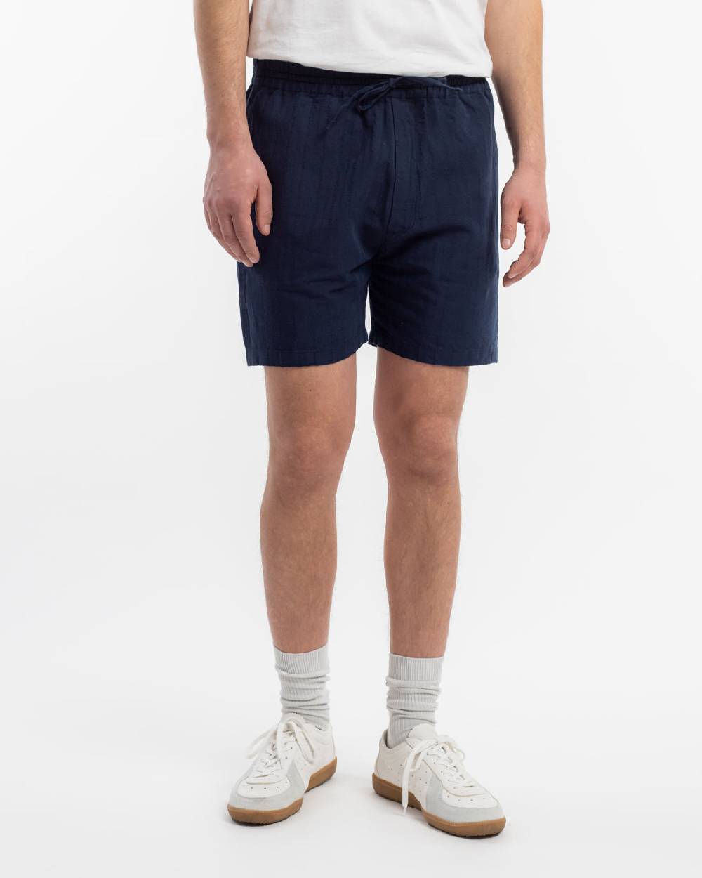 Rotholz Kurze Hose Leinen Mix - Dunkelblau Preisnachlass