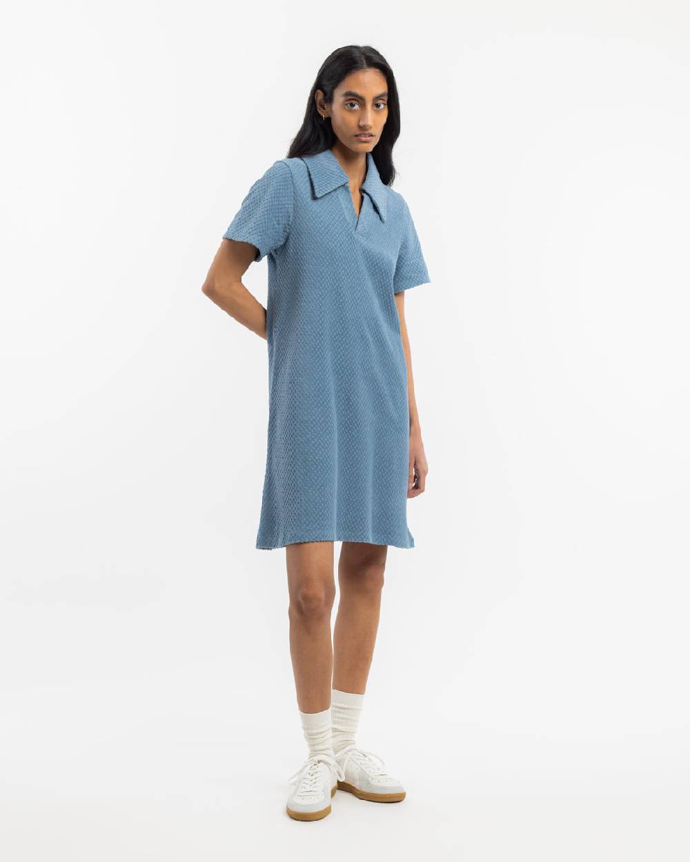 Rotholz Frottee Kleid Bio Baumwolle - Hellblau Weihnachtsangebot
