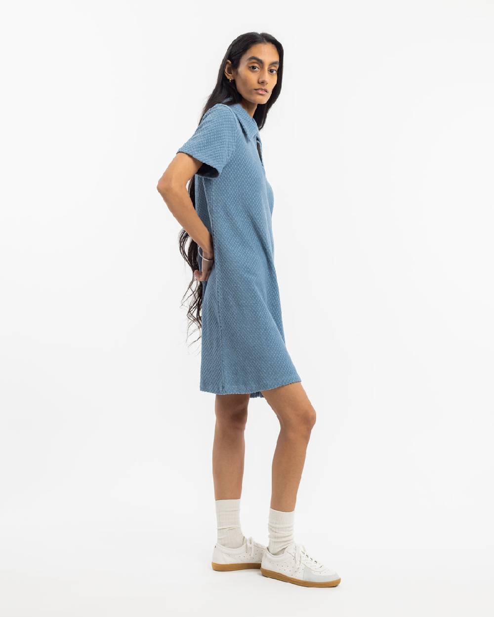 Rotholz Frottee Kleid Bio Baumwolle - Hellblau Weihnachtsangebot