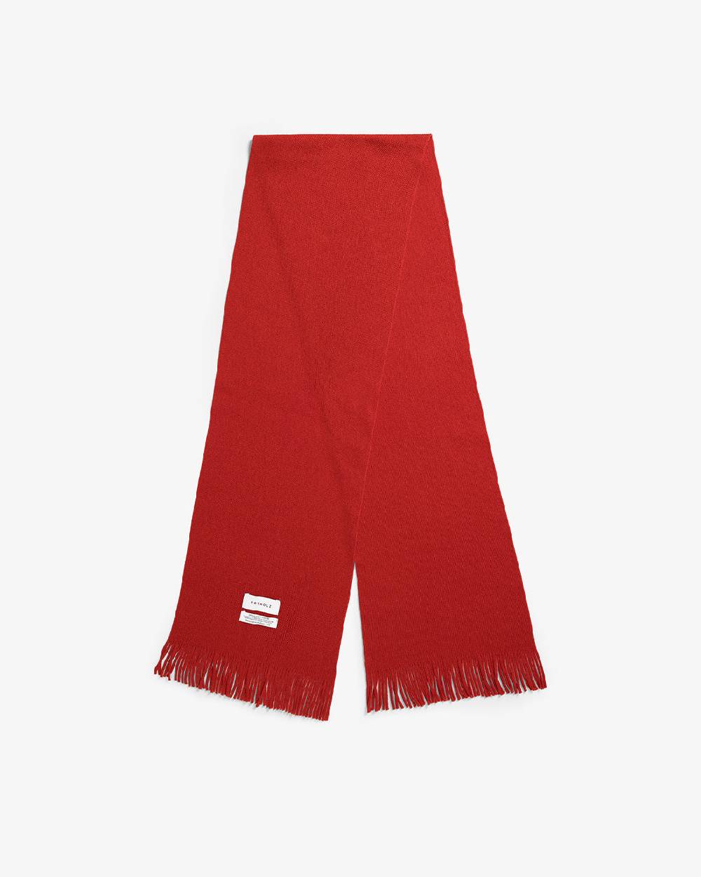 Rotholz Gestrickter Schal Merinowolle - Rot Wochenangebot