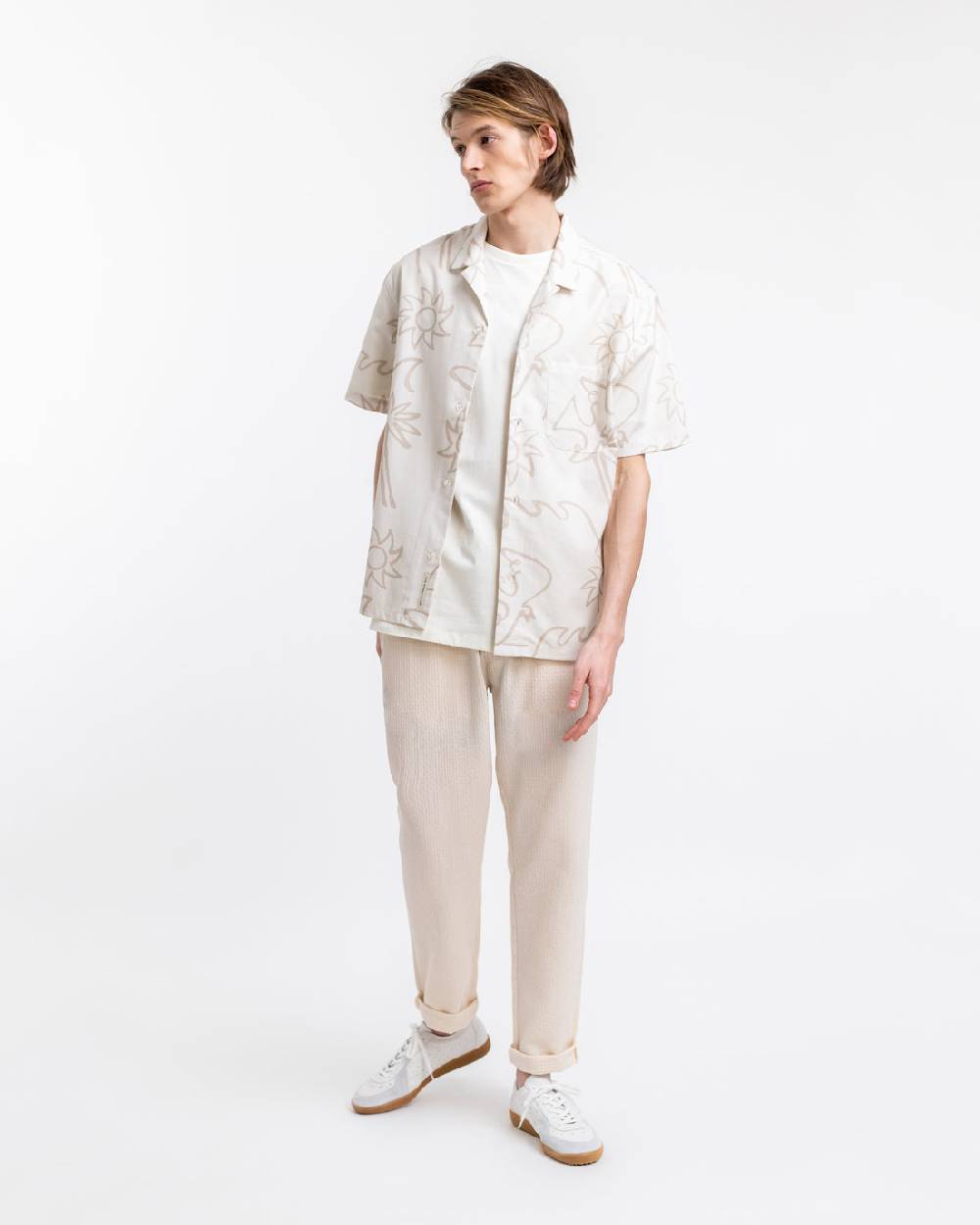Rotholz Beachside Bowling Hemd Off-White Begrenzte Freigabe