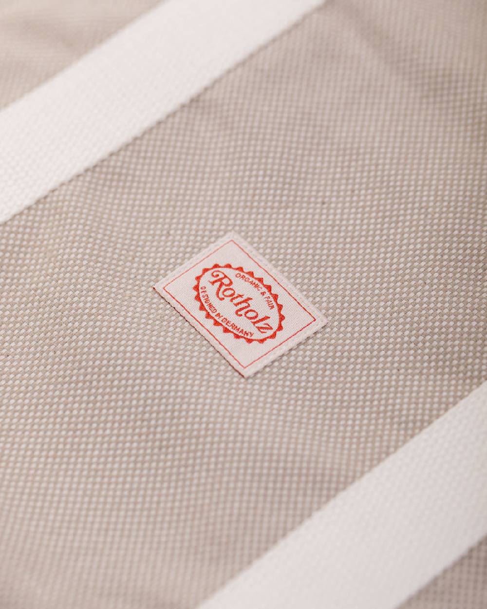 Rotholz Weekend Tote Bag aus Bio Canvas Beige Letzte 3 Tage