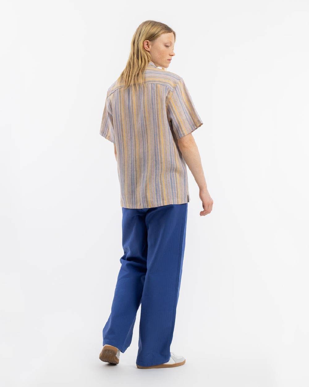 Rotholz Bowling Shirt Leinen Mix - Gestreift Bis zu 50% Rabatt