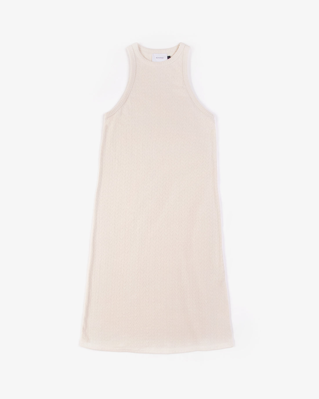Rotholz Strick Kleid aus Bio-Baumwolle Off-White Kostenloser Versand