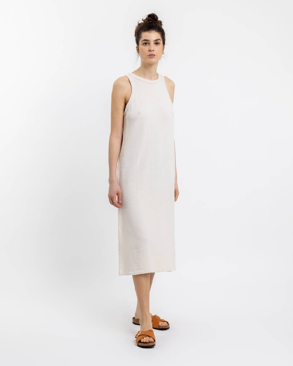Rotholz Strick Kleid aus Bio-Baumwolle Off-White Kostenloser Versand