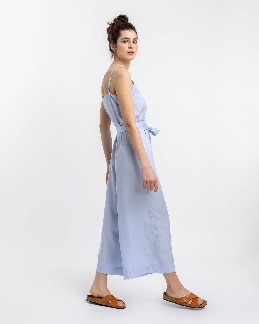 Rotholz Jumpsuit aus Lyocell Hellblau Fabrik Onlineshop