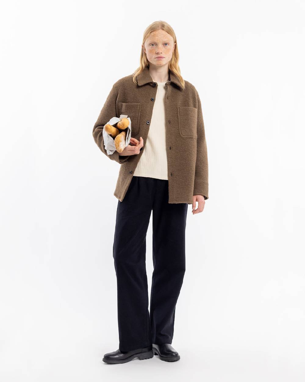 Rotholz Overshirt Bio Wollmischung - Braun Vatertagsangebot