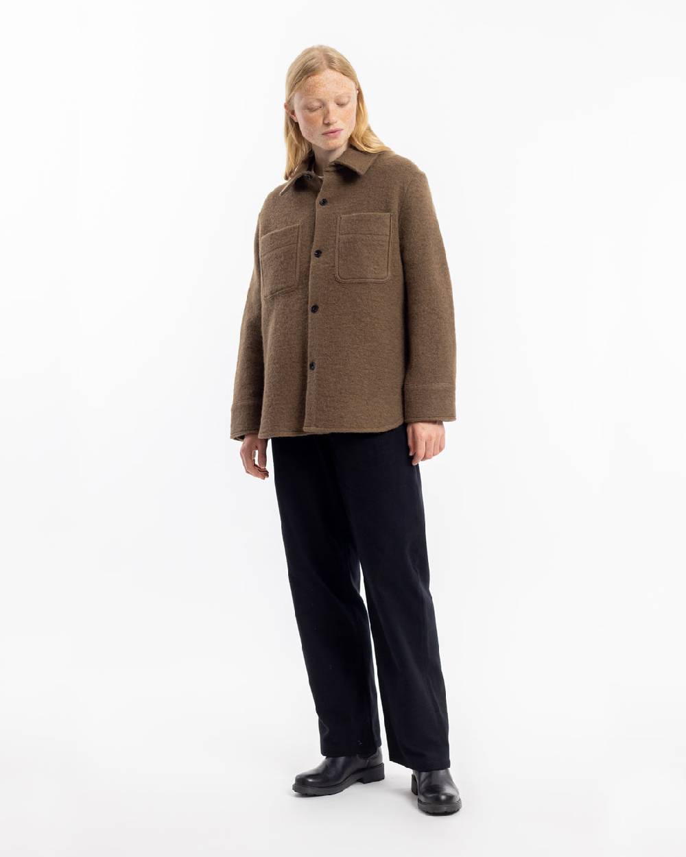 Rotholz Overshirt Bio Wollmischung - Braun Vatertagsangebot