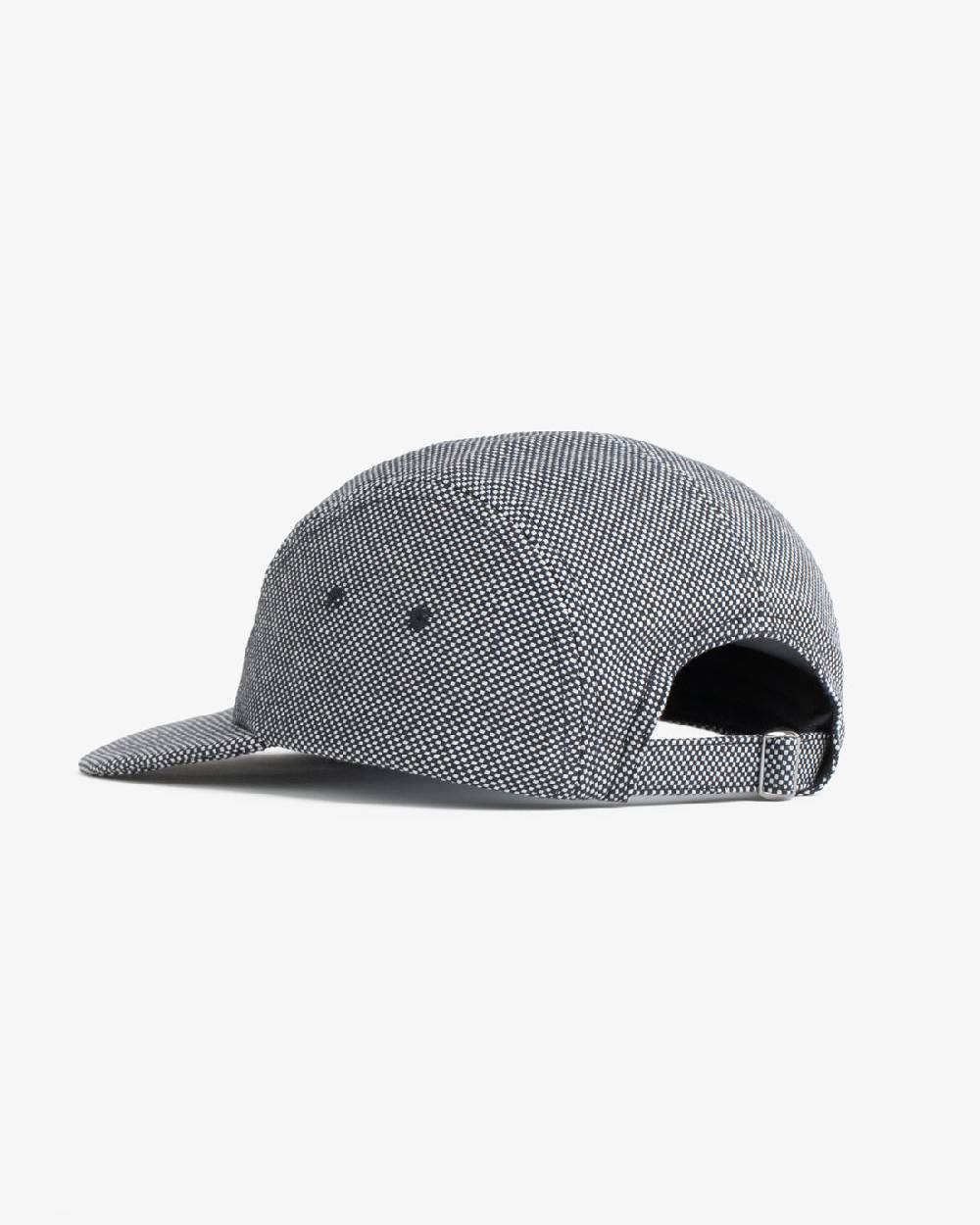 Rotholz Retro 5-Panel Cap Schwarz Kariert Heißer Verkauf