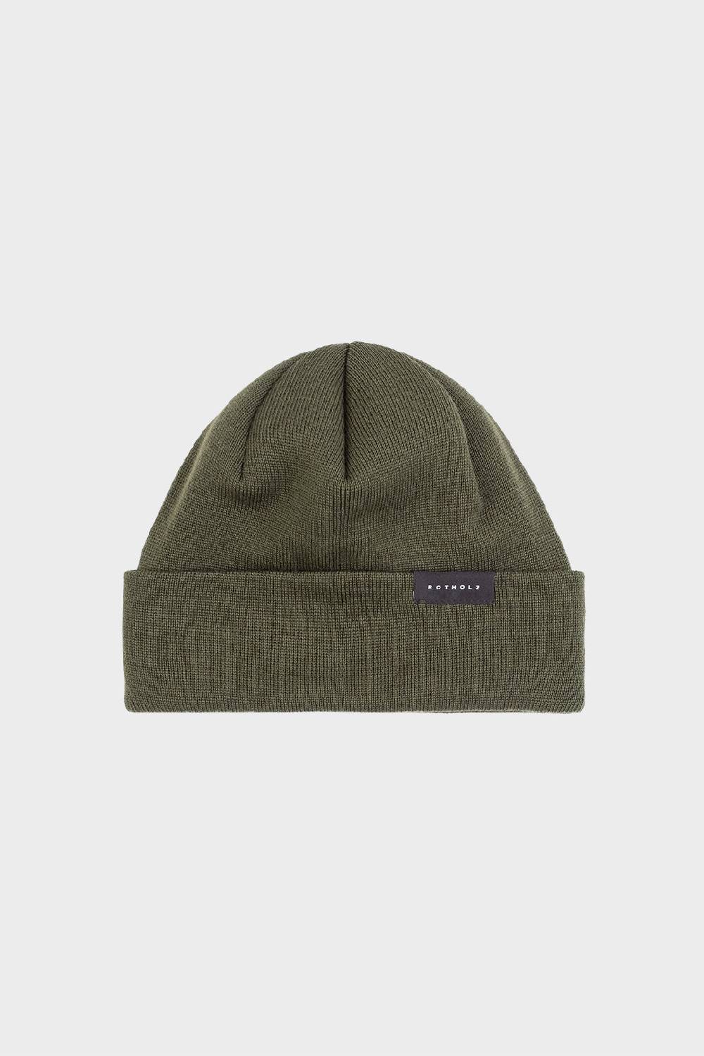 Rotholz Kurze Mütze Merino Fein - Olive Neueste Mode