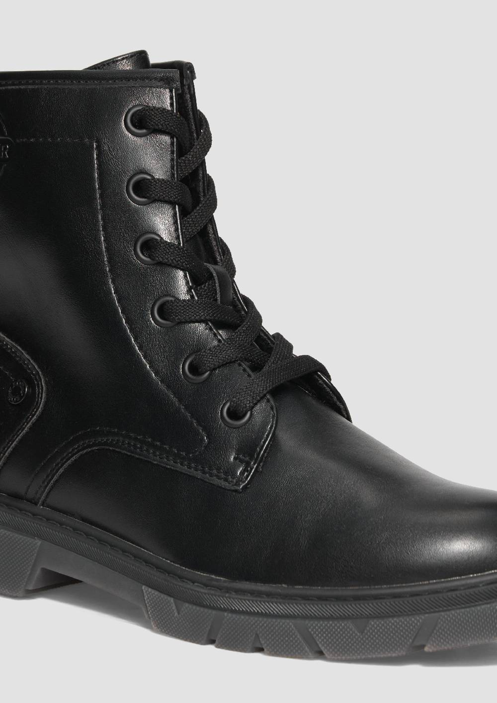 S.Oliver Stiefel mit Schnürung und Reißverschluss 50% Rabatt mit kostenlosem Versand