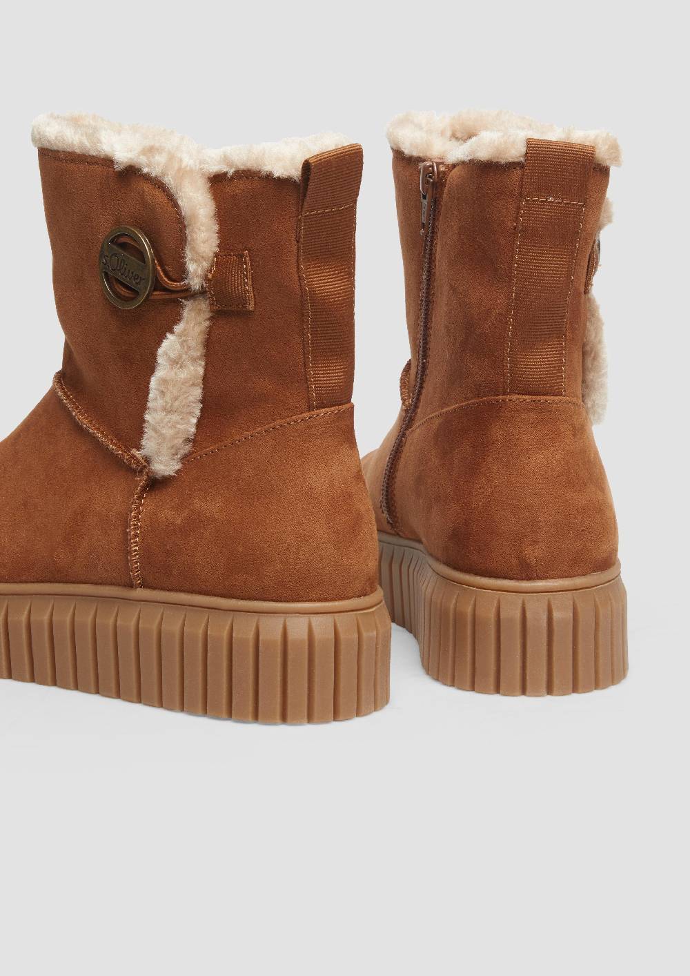 S.Oliver Gefütterte Boots mit Plateausohle Auslauf