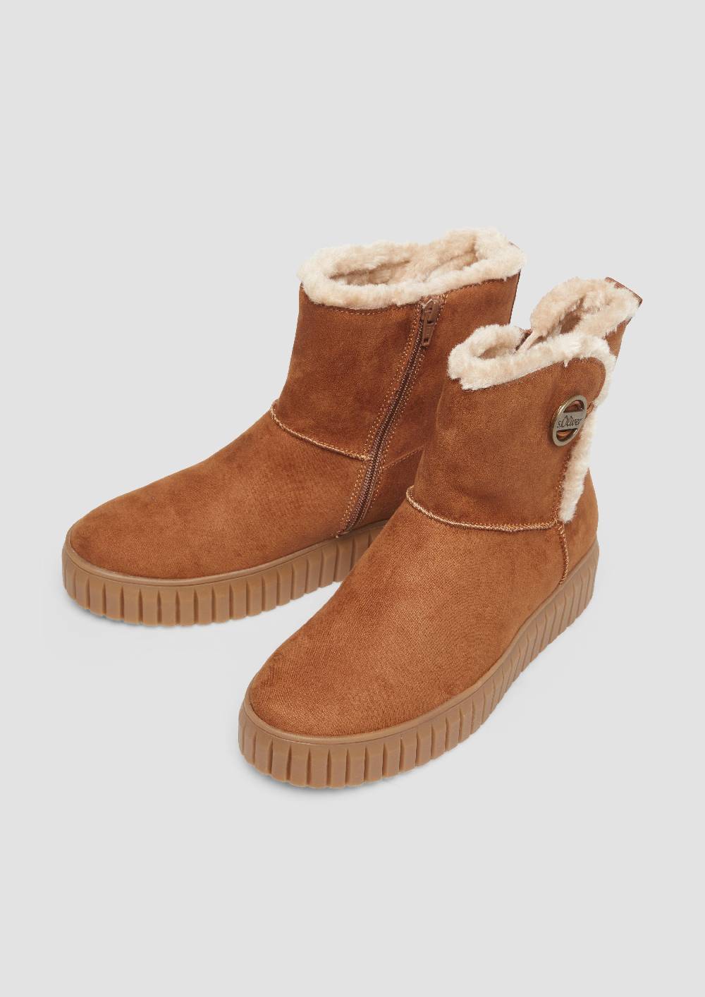 S.Oliver Gefütterte Boots mit Plateausohle Auslauf