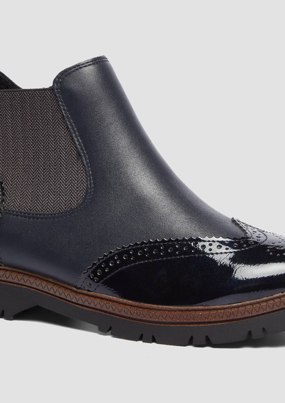 S.Oliver Chelsea Boots in Leder-Optik Schlussverkauf