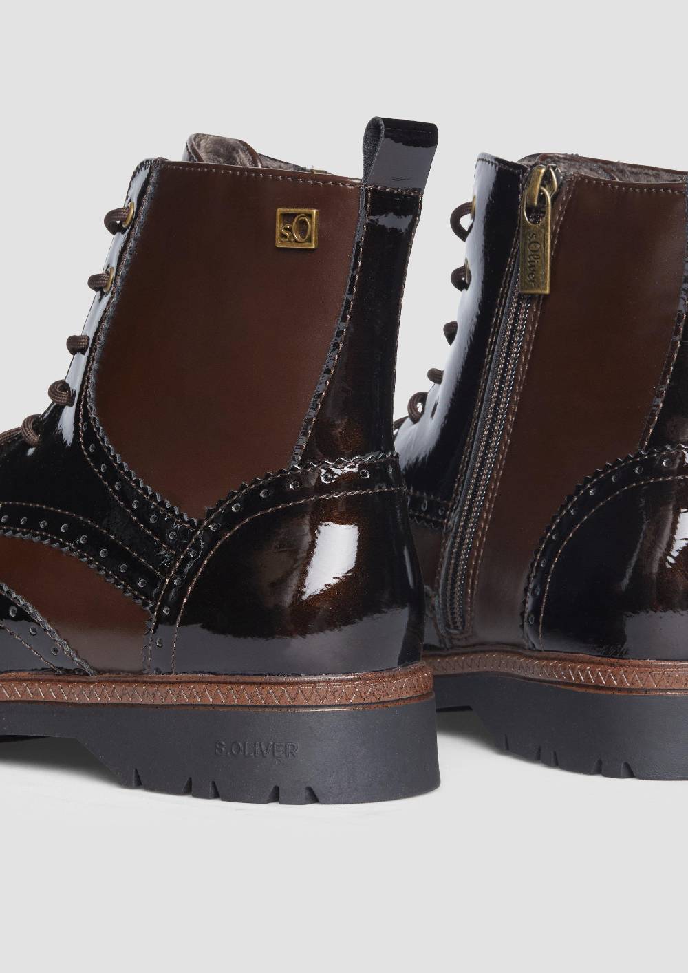 S.Oliver Stiefel mit Schnürung und Reißverschluss Begrenztes Angebot