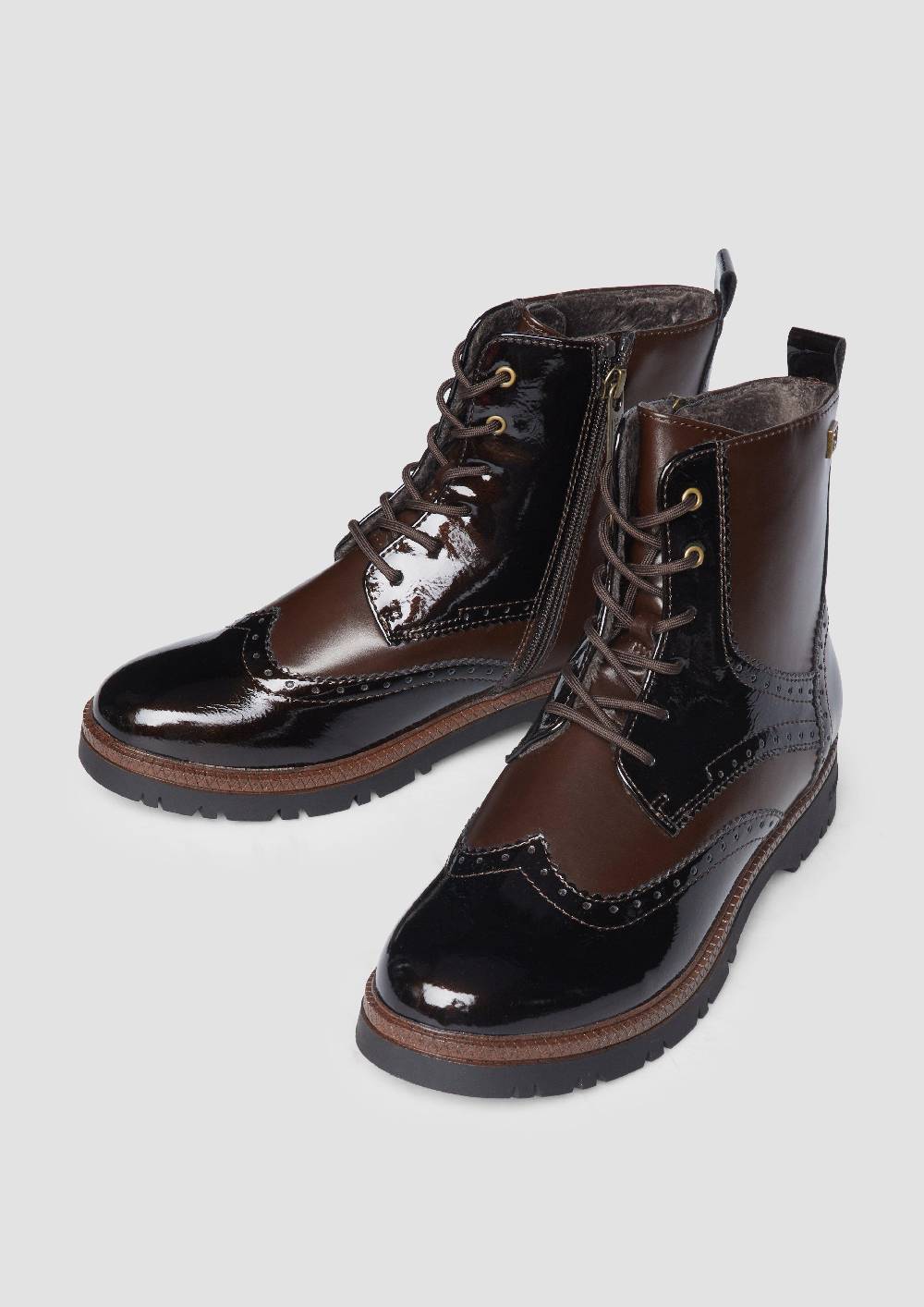 S.Oliver Stiefel mit Schnürung und Reißverschluss Begrenztes Angebot