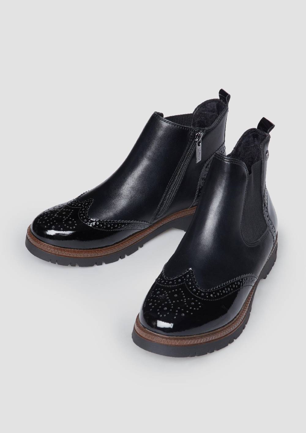 S.Oliver Chelsea Boots in Leder-Optik Muttertagsangebot