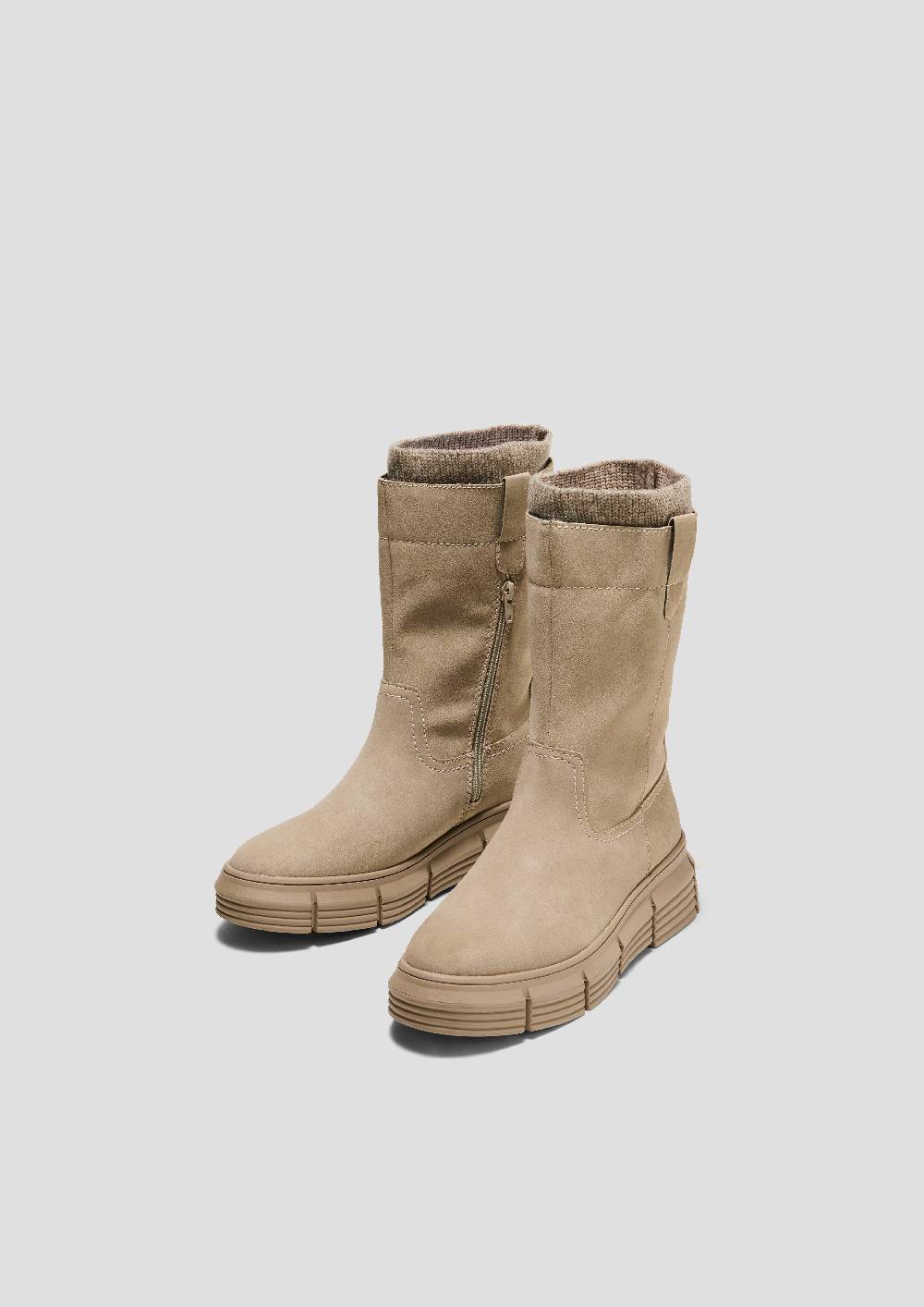 S.Oliver Stiefel in Veloursleder-Optik Neuheiten