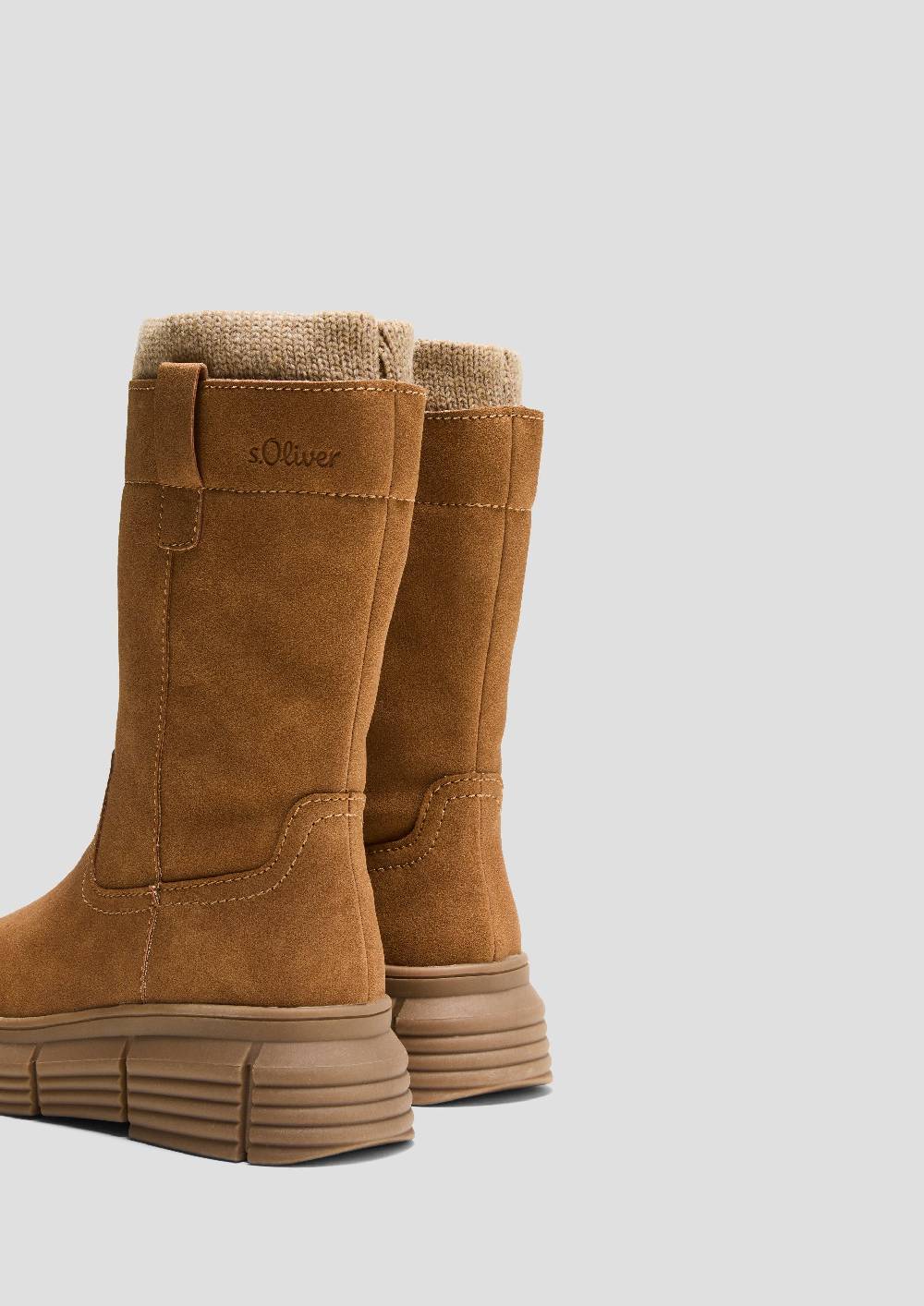 S.Oliver Stiefel in Veloursleder-Optik Letzter Tag