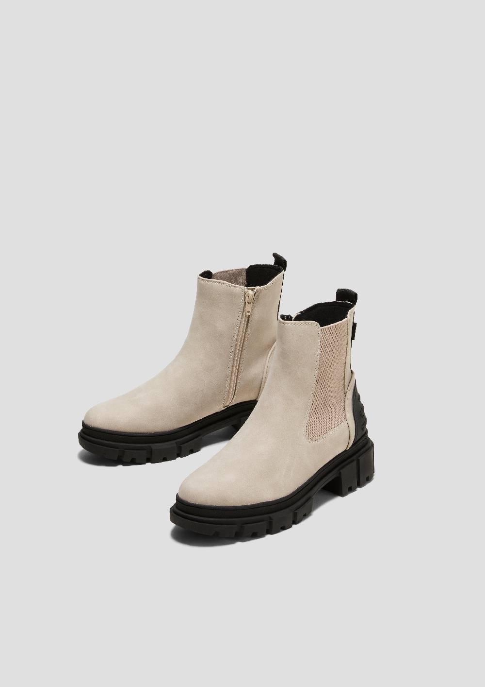 S.Oliver Chelsea Boots mit Kontrast-Detail Bis zu 60% Rabatt