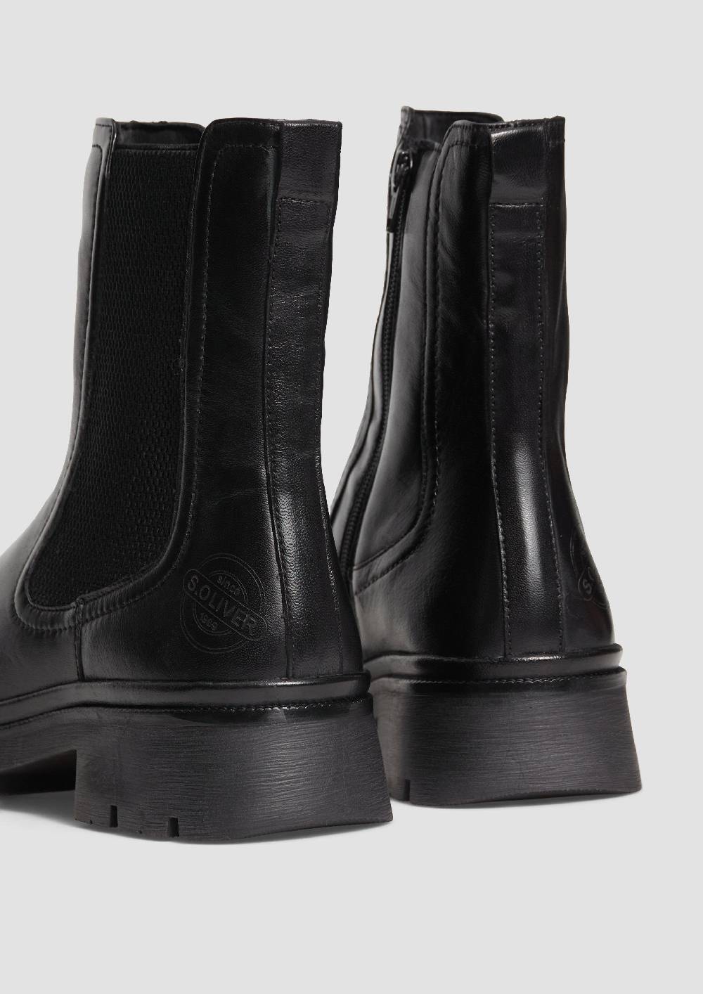 S.Oliver Chelsea Boots aus Schafsleder Bis zu 55% Rabatt