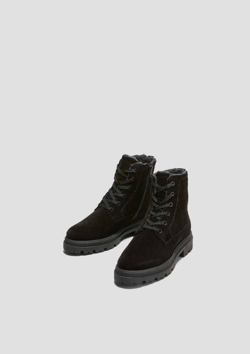 S.Oliver Gefütterte Stiefel aus Veloursleder Riesige Rabatte