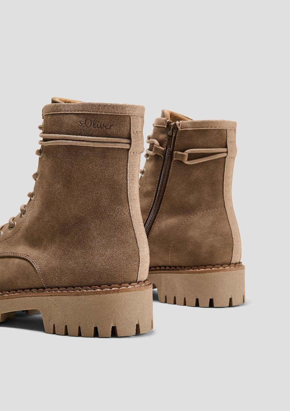 S.Oliver Schnürstiefel in Leder-Optik Fabrikladen