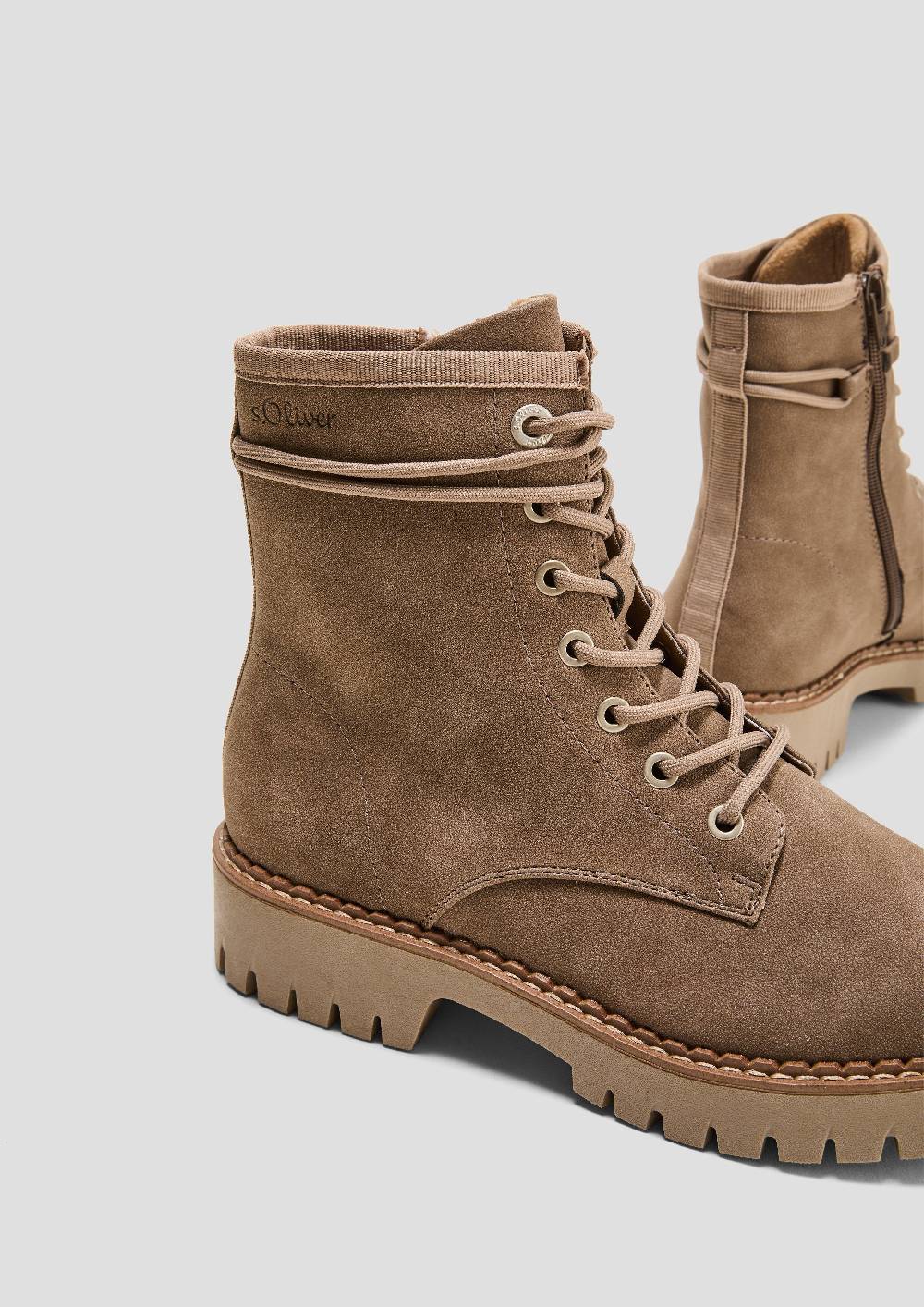 S.Oliver Schnürstiefel in Leder-Optik Fabrikladen