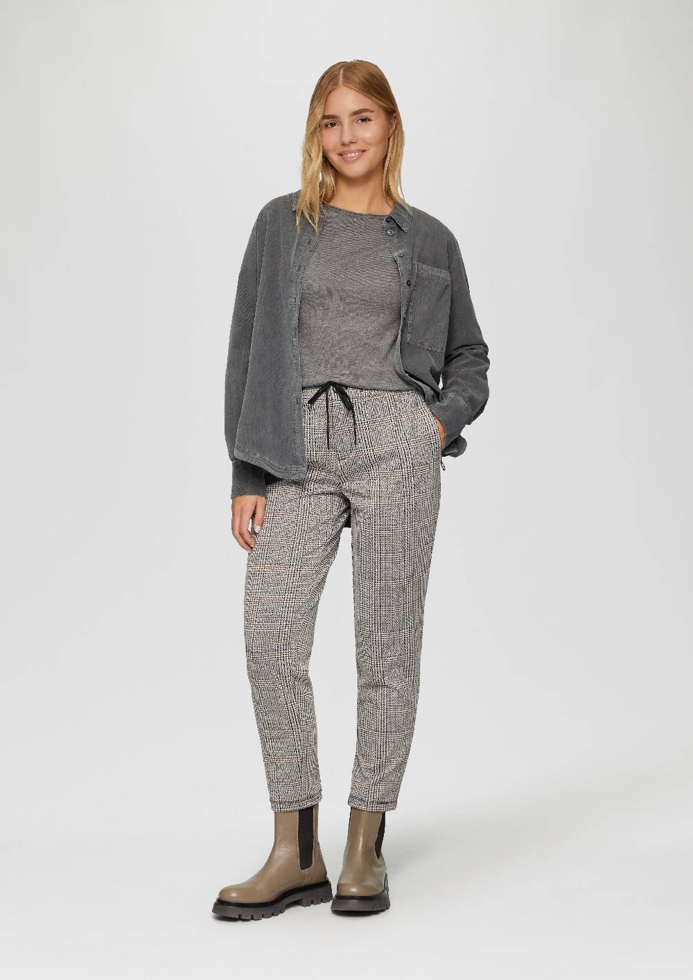 S.Oliver Leichter Feinstrickpullover mit Rollkante Speichern exportieren