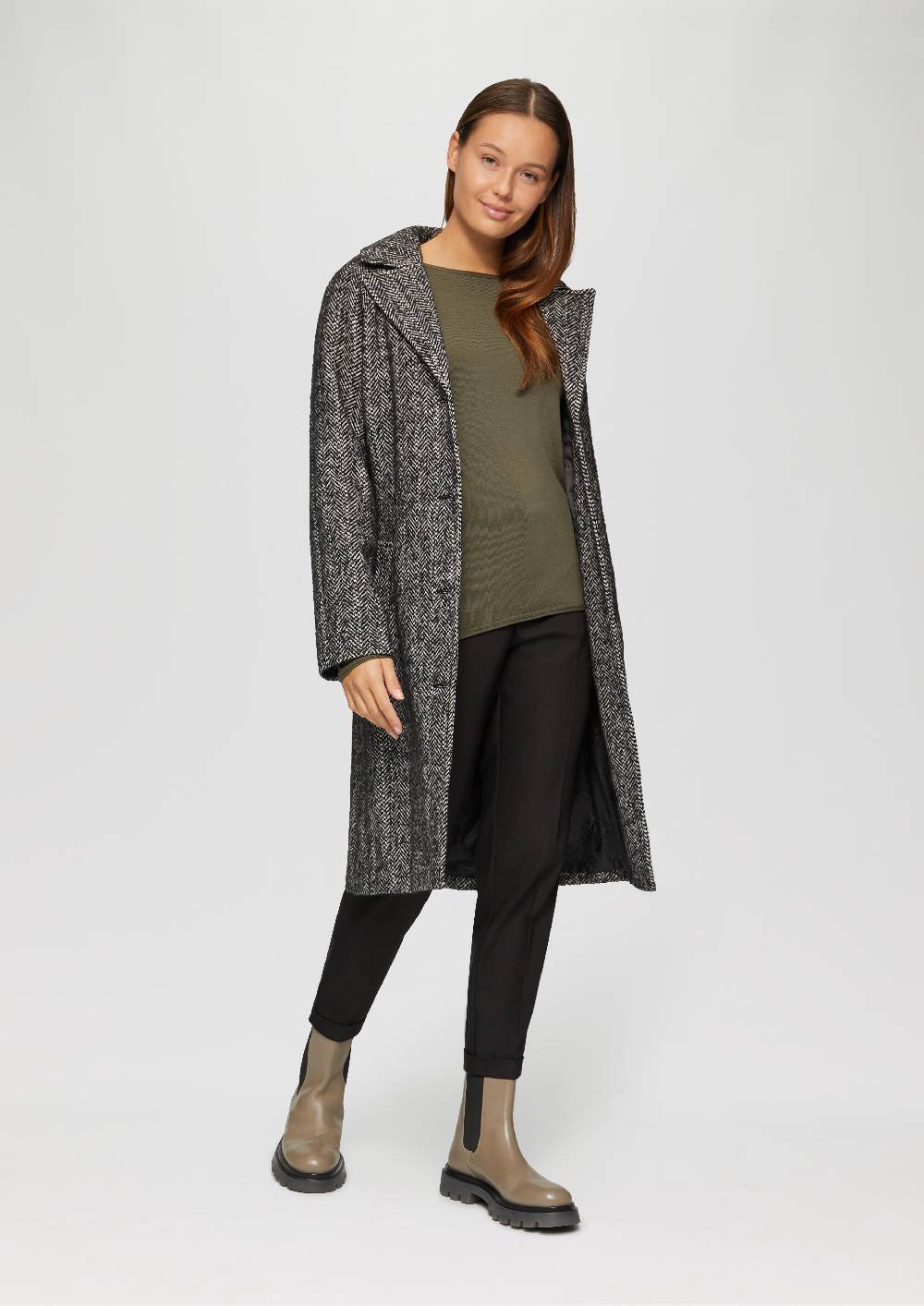 S.Oliver Leichter Feinstrickpullover mit Rollkante Black Friday Preise