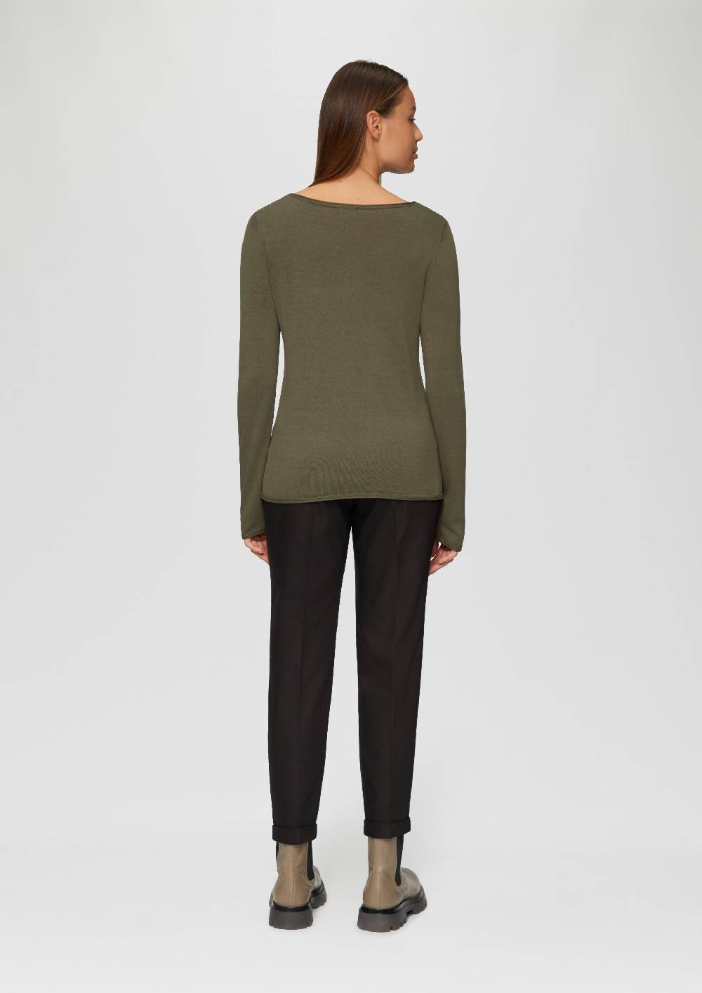 S.Oliver Leichter Feinstrickpullover mit Rollkante Black Friday Preise