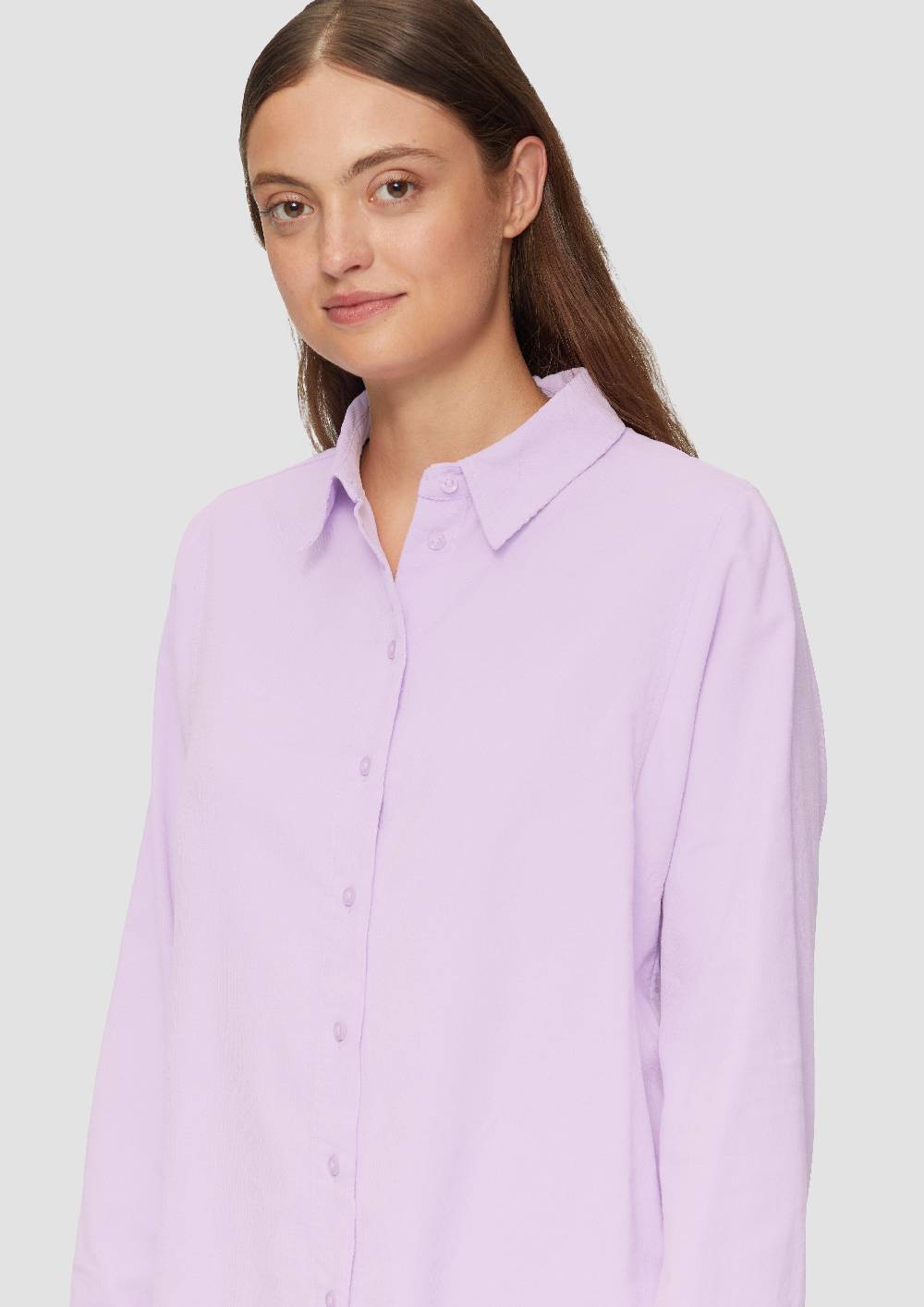 S.Oliver Cordbluse im Relaxed Fit mit Naht-Details Fabrikpreis