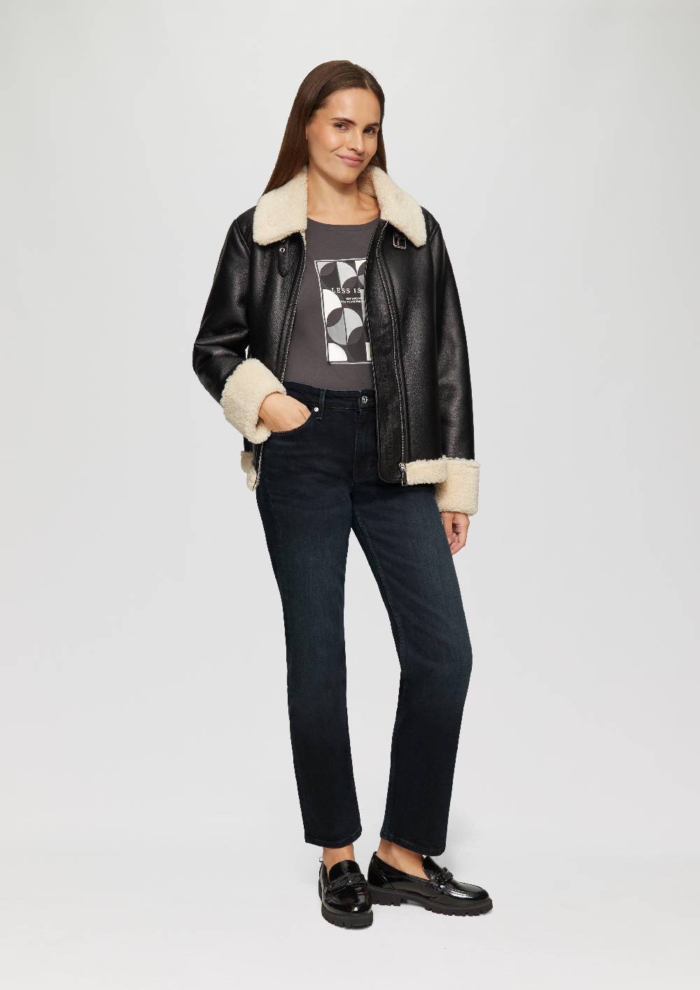 S.Oliver Jeans Karolin / Regular Fit / Mid Rise / Straight Leg Online Shopping