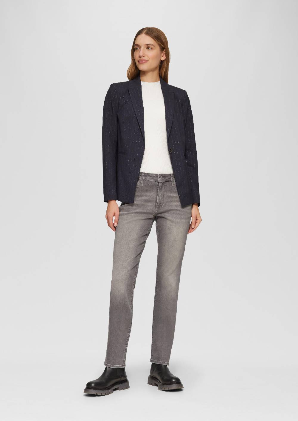 S.Oliver Jeans Betsy / Slim Fit / Mid Rise / Slim Leg / mit Zipp-Detail Neueste Mode