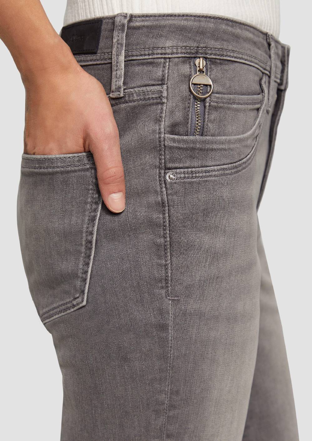 S.Oliver Jeans Betsy / Slim Fit / Mid Rise / Slim Leg / mit Zipp-Detail Neueste Mode