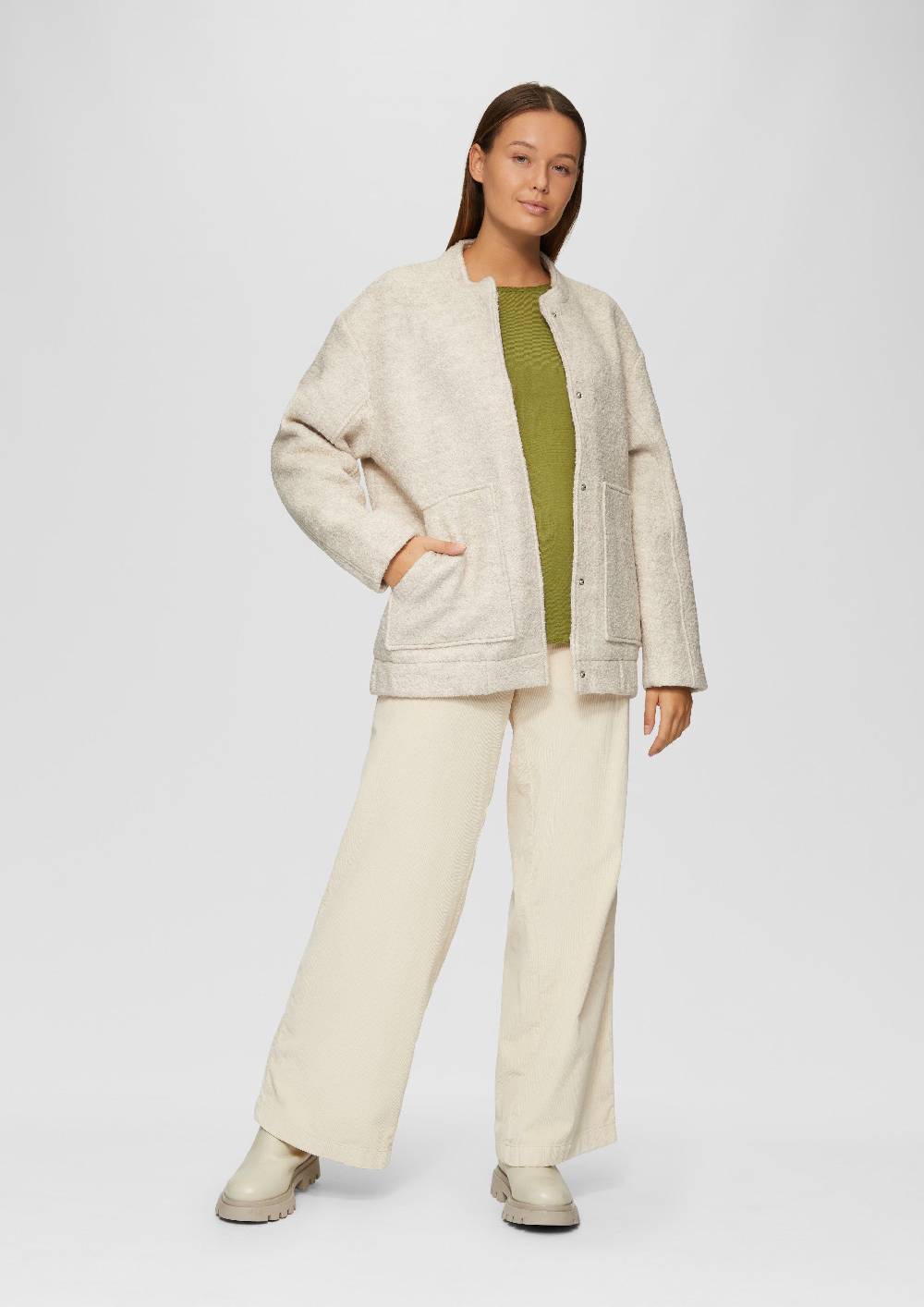 S.Oliver Leichter Feinstrickpullover mit Rollkante Tägliche Deals