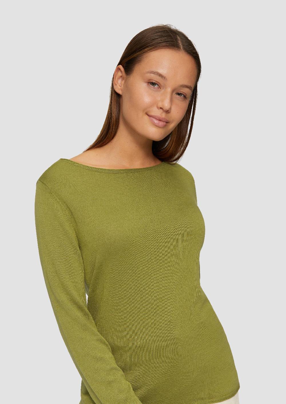 S.Oliver Leichter Feinstrickpullover mit Rollkante Tägliche Deals