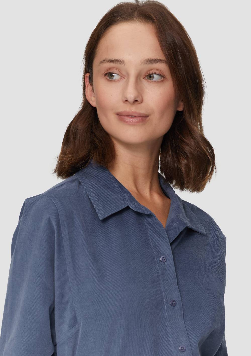 S.Oliver Cordbluse im Relaxed Fit mit Naht-Details VIP-Rabatte