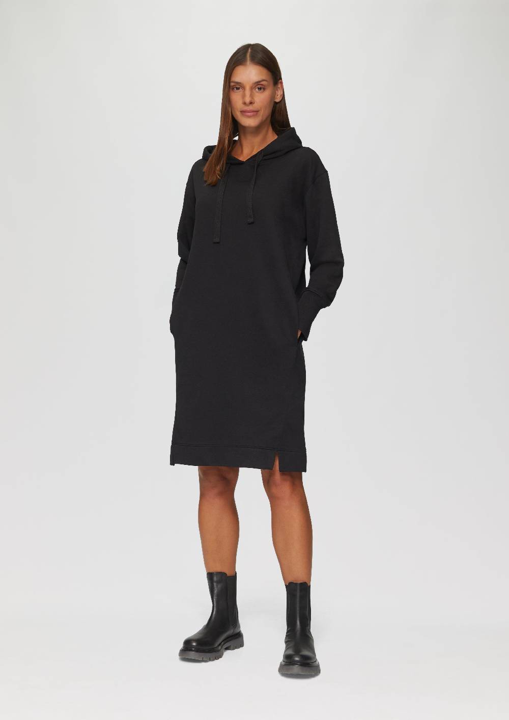 S.Oliver Sweatkleid mit Eingrifftaschen und vorgesetzter Seitennaht Kostenlose Rückgabe