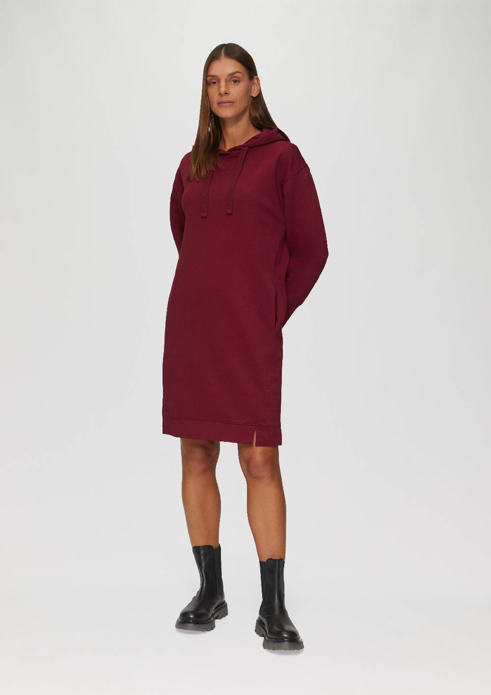 S.Oliver Sweatkleid mit Eingrifftaschen und vorgesetzter Seitennaht Begrenzte Freigabe