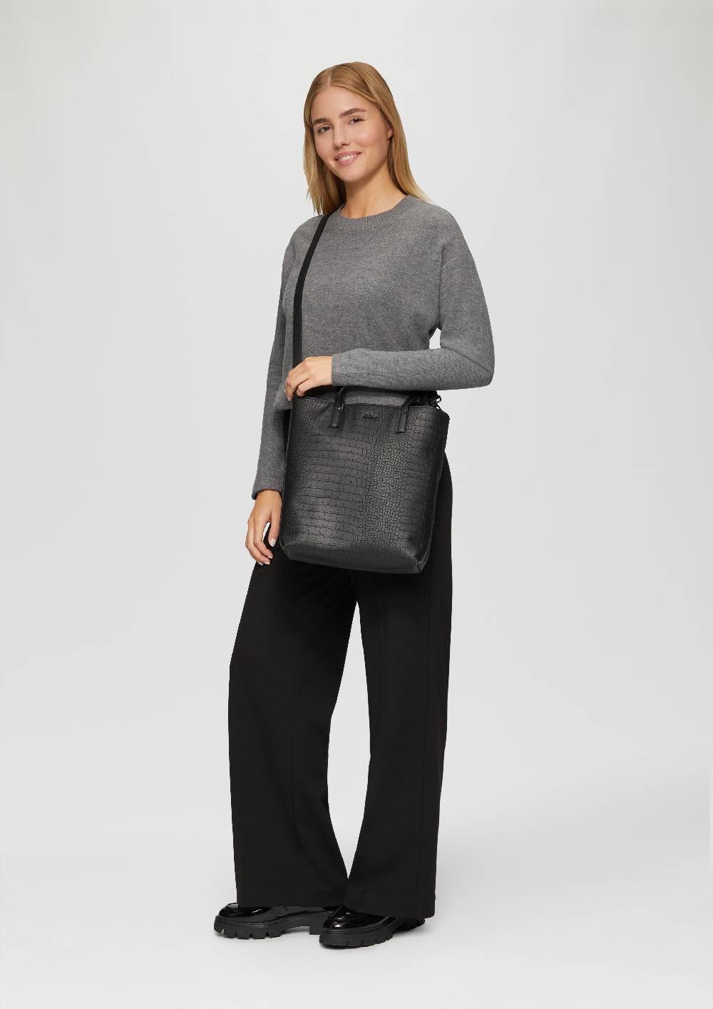 S.Oliver Weiches Sweatshirt mit gebrushter Oberfläche Neueste Stile