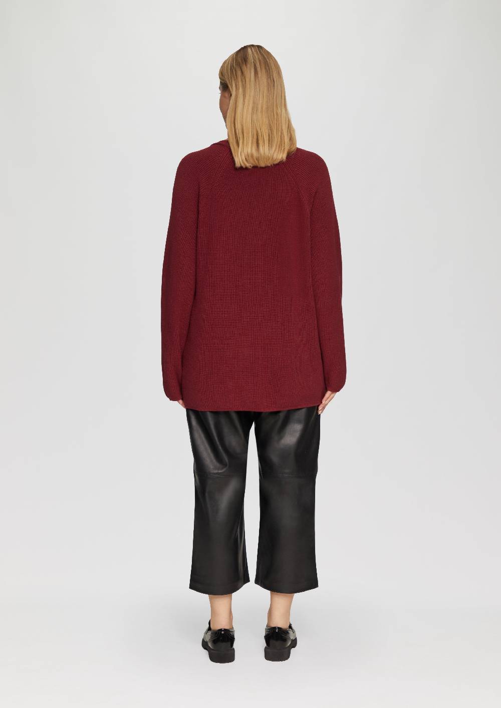 S.Oliver Strickpullover mit V-Ausschnitt im Loose Fit Blitzverkäufe