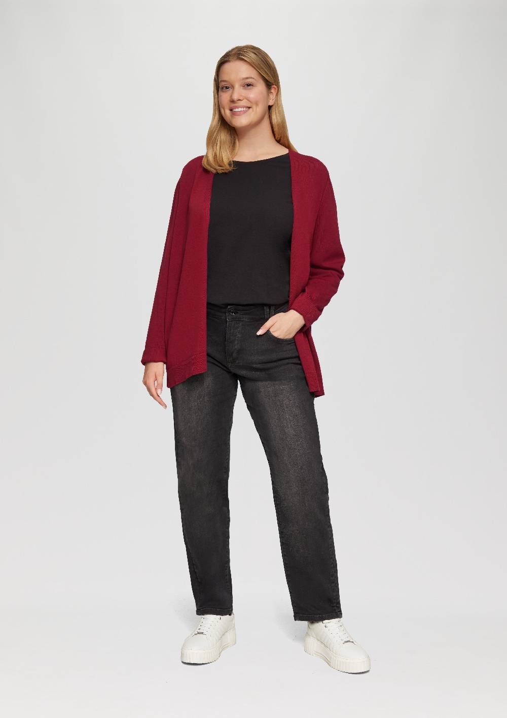S.Oliver Cardigan aus Viskose-Baumwollmix Fabrikpreis