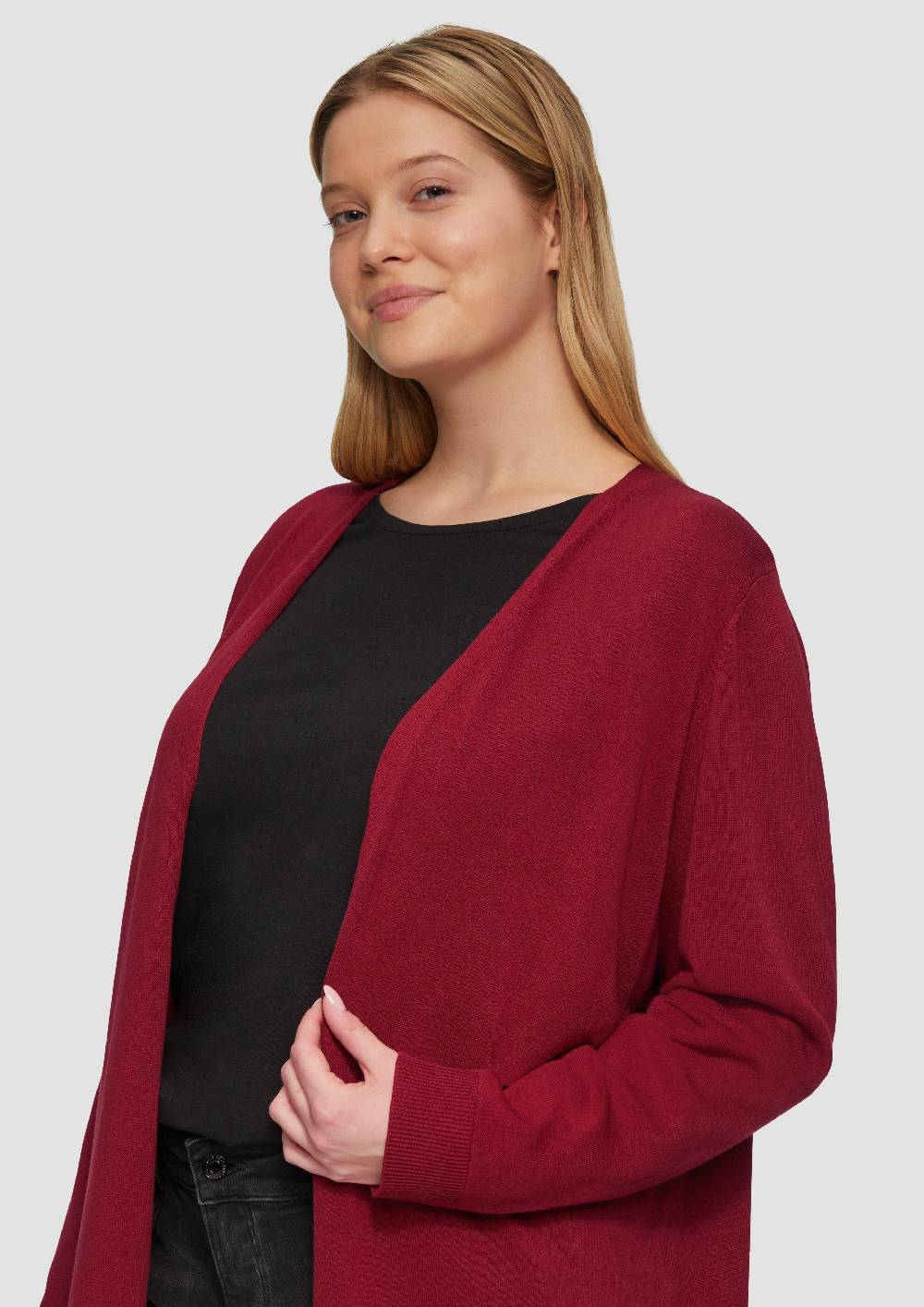 S.Oliver Cardigan aus Viskose-Baumwollmix Fabrikpreis